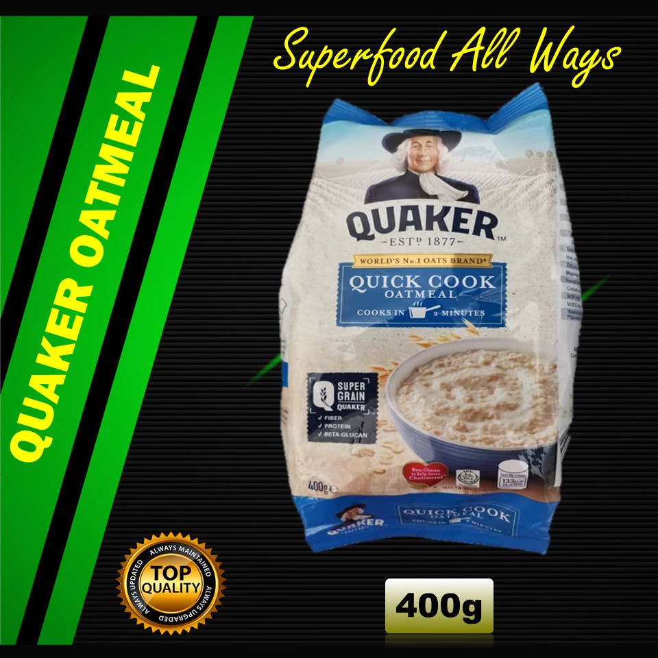 Quaker Quick Cooking Oatmeal 200g 400g 800g Shopee Philippines