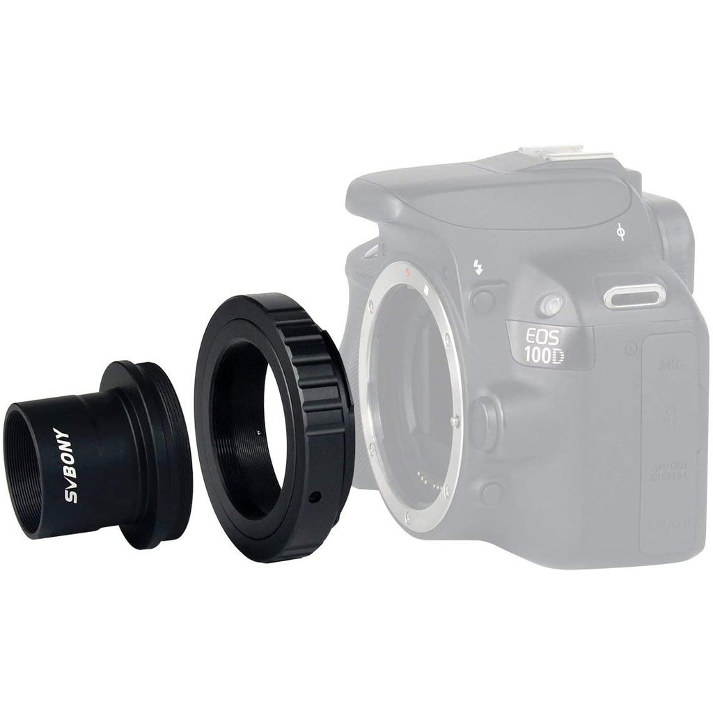 Svbony T2 T Ring Adapter And 1.25 Inches Metal For Canon Eos Standard Ef  Lenses Telescope Camera Astrophotography Accessories | Shopee Philippines