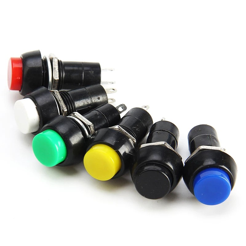 3pcs PBS-11A PCB-11B 12mm Momentary/ Latching Push Button Switch Self ...