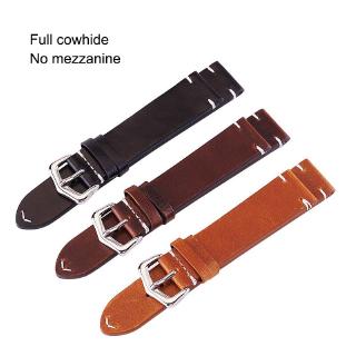 18mm 20mm 22mm 24mm High-end Retro 100% Calf Leather Watch band Genuine Leather Straps Free shipping #4