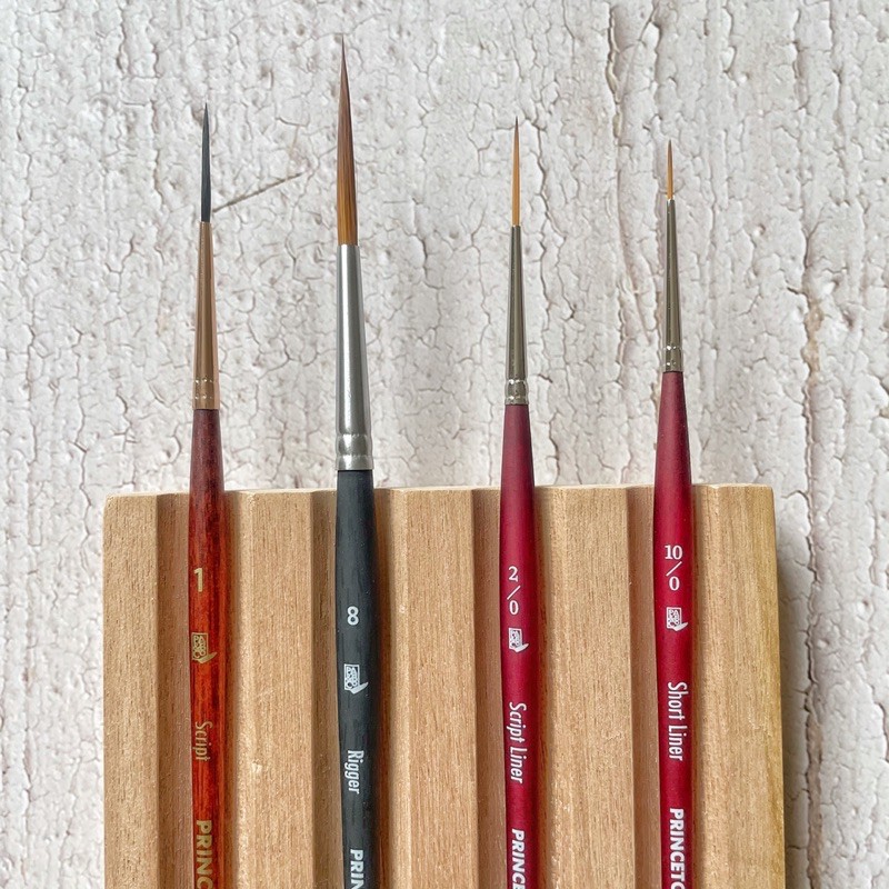 Princeton Liner/Rigger Brushes for Watercolor and Gouache Painting