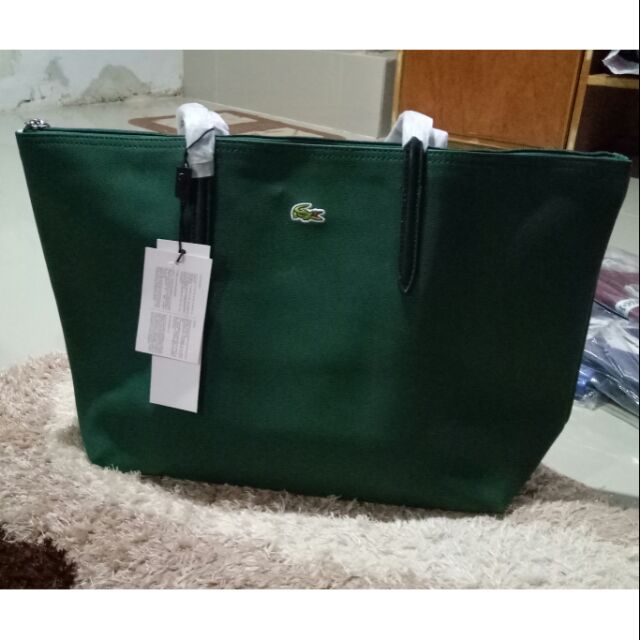 lacoste green bag