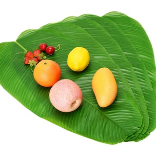 5PCS Artificial Banana Leaves Faux Tropical Leaves for Hawaiian Luau Party Decor Table Runner Centerpiece Place Mat #9