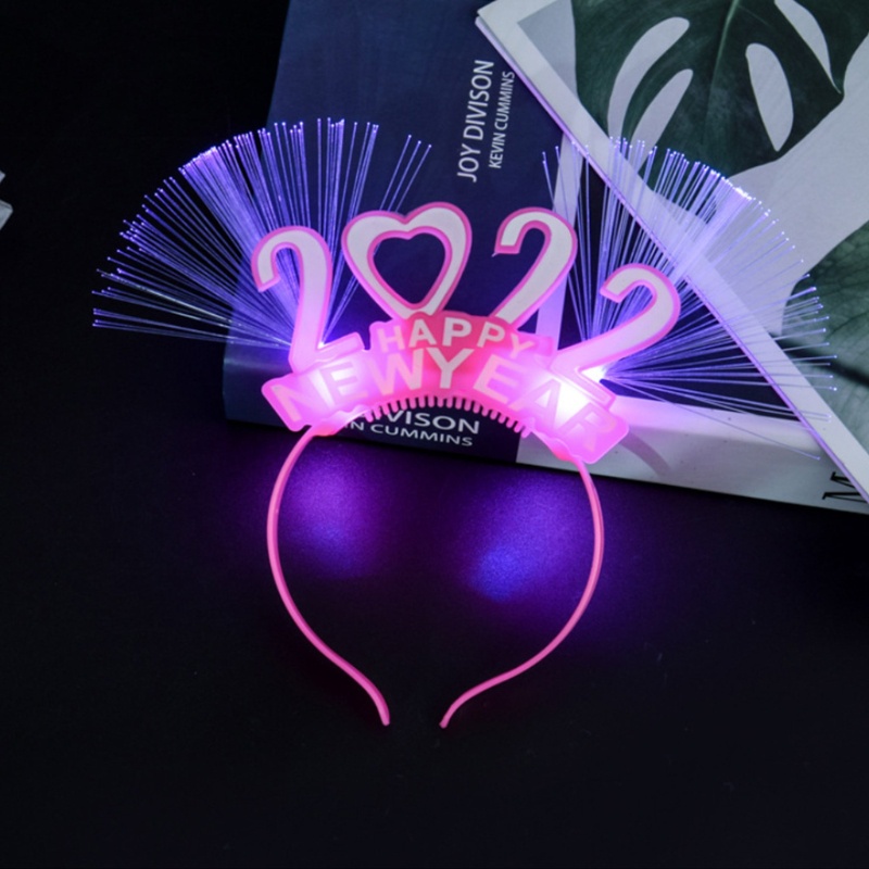 [Ready Stock]Feel Glowing Happy New Year Headband 2022 Luminous ...