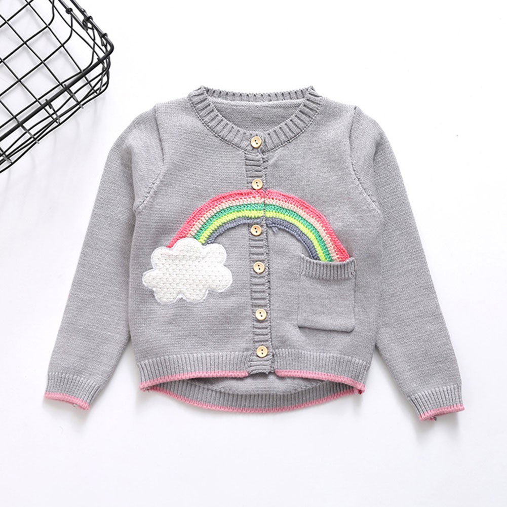 rainbow cardigan kids