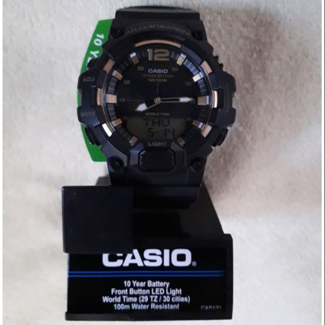 casio illuminator analog time set