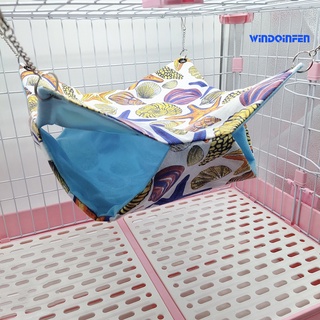 [Cute Pet House] Four Seasons Style Squirrel Double Hammock Canvas Summer Avoid Golden Flower Demon King Guinea Pig Honey Bag Glider Nest Supplies #8