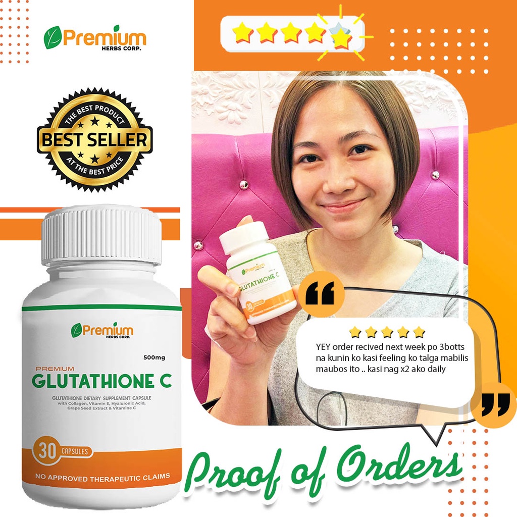 Premium Glutathione C Gluta Original Whitening Capsule Effective For Men And Women 1 Bottle