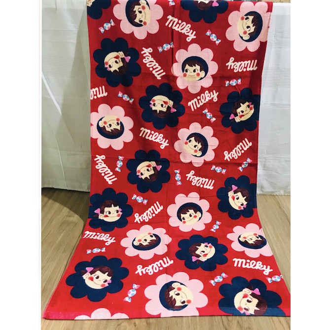 100 cotton bath towel cartoon character size 65cm*120cm Shopee