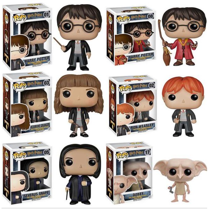 Funko Pop Harry Potter Harry Luna Dobby Dolls - random 5pcs roblox game champions legends of roblox figure magic toys no code