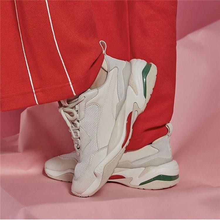 puma thunder spectra white green red