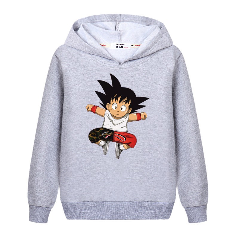 dragon ball anime hoodie boy sports pullover son goku jacket