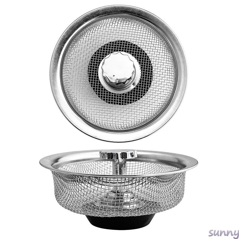 ☁ Kitchen Sink Strainer Sink Stainless Steel Bathroom Filter Basin Hair Catcher Stopper Floor