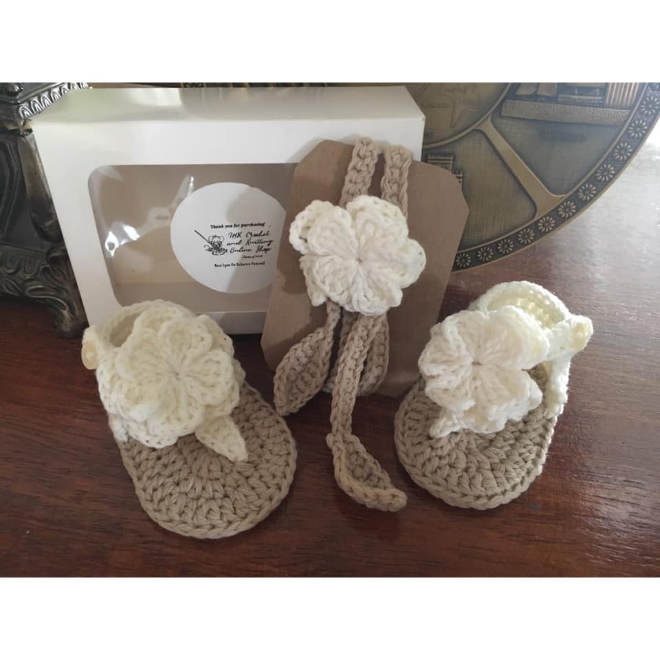 crochet baby gladiator sandals