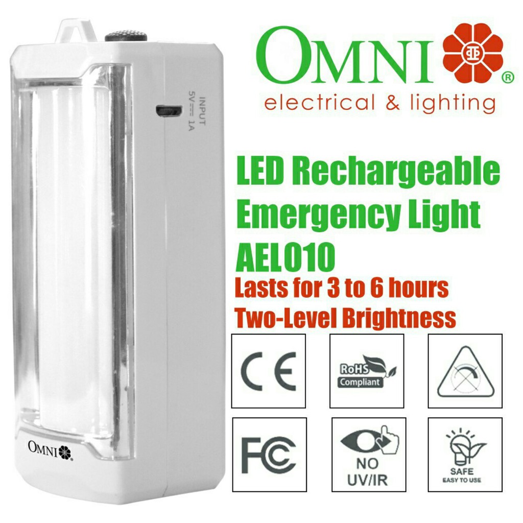 omni-led-rechargeable-emergency-light-ael010-shopee-philippines