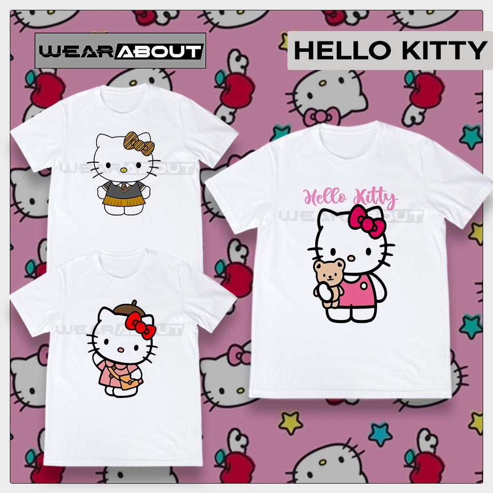 WEARABOUT Hello Kitty Shirt for kids and adults / Hello Kitty design ...