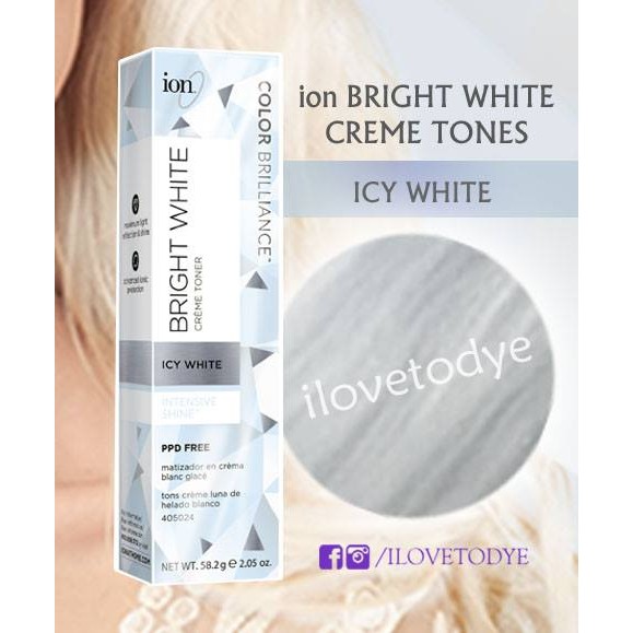 Ion Bright White Creme Toners Icy White Snow Cap Platinum Lace