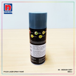 Pylox Lazer Spray Paint Medium Grey PLZ044 400cc Nippon | Shopee ...