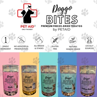 Doggo Bites by PetAid Premium Freeze Dried Healthy Treats for Dogs Cats