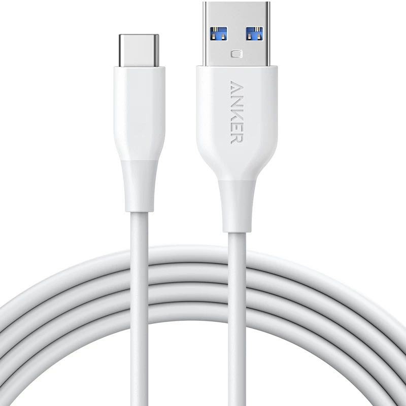 Anker A8163 PowerLine 3ft USB-C to USB 3.0 PowerLine USB C to USB 3.0 ...