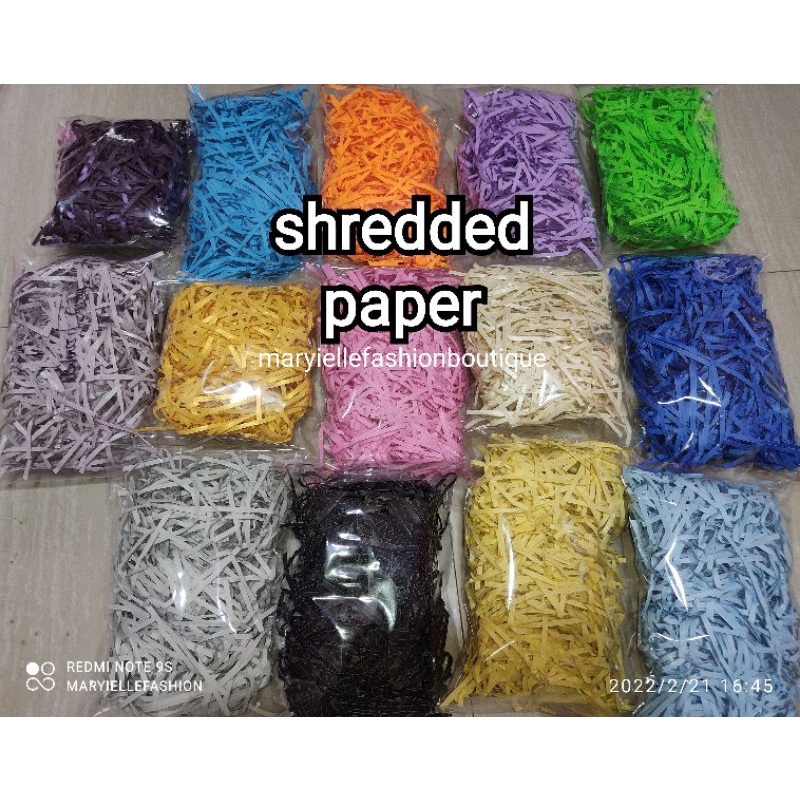 20 grams Shredded Paper/Box Filler/Paper Filler for your kraft Shopee