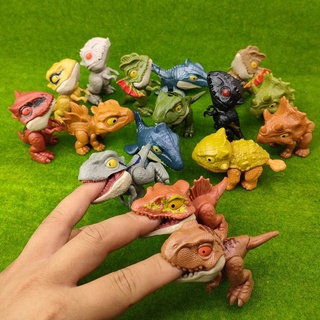 Hot Selling Bite Finger Dinosaur Baby dino Cute Toy Jurassic Prank Gift Tyrannosaurus Triceratops Children's Educational