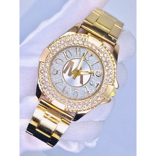 MK T288 Stainless Steel With Stone Watches For Women Big And Small Size