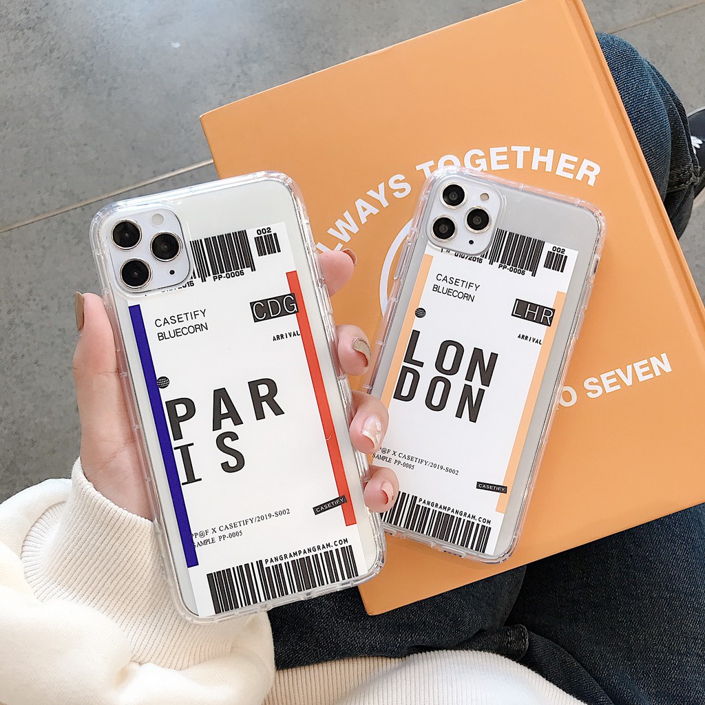 Ins Travel Label Country Phone Case iPhone 11 Pro Max 6 6s 7 8 Plus X