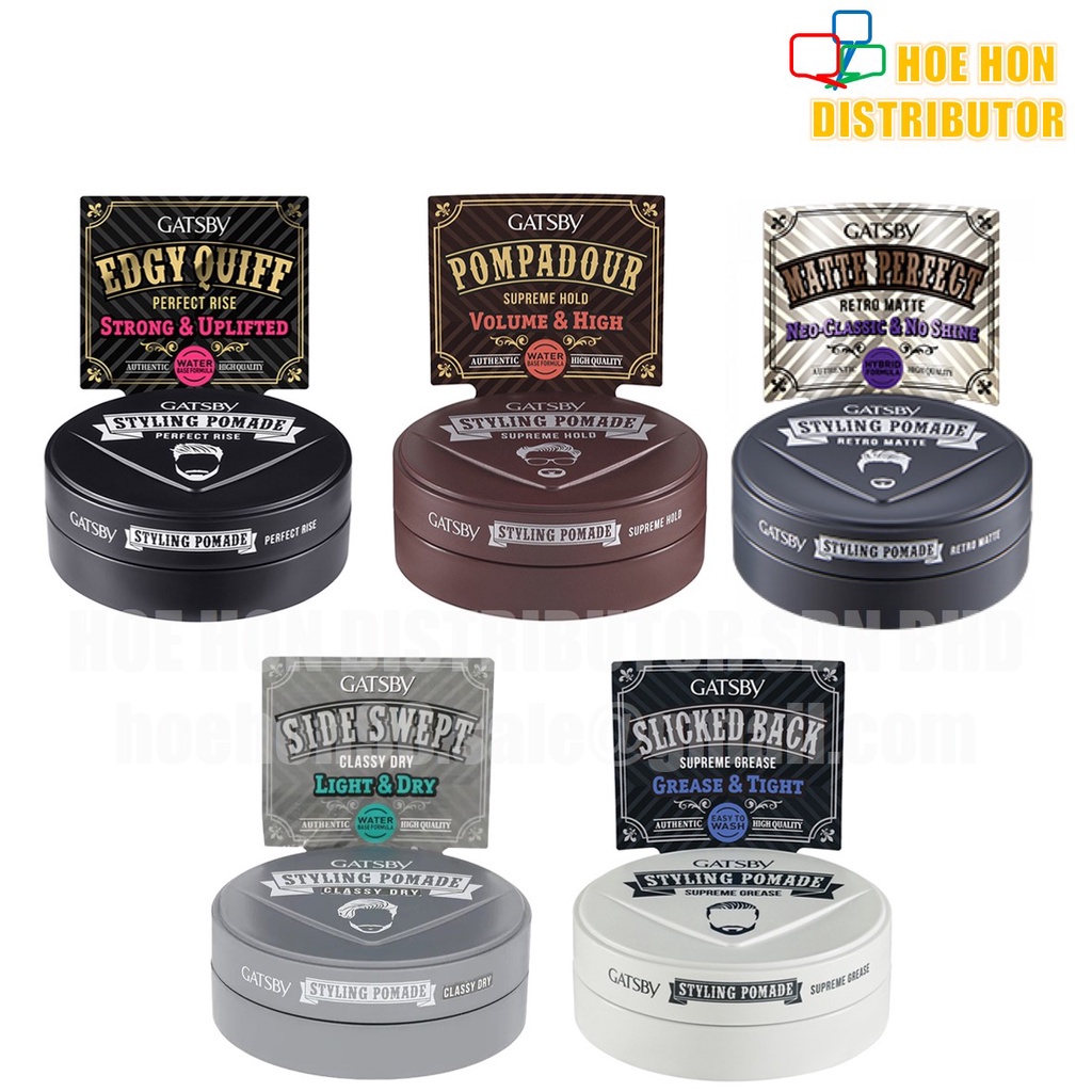Gatsby Hair Styling Pomade Classy Urban Dry Retro Matte Supreme Hold