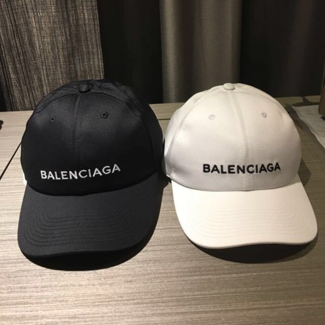 balenciaga cap on head