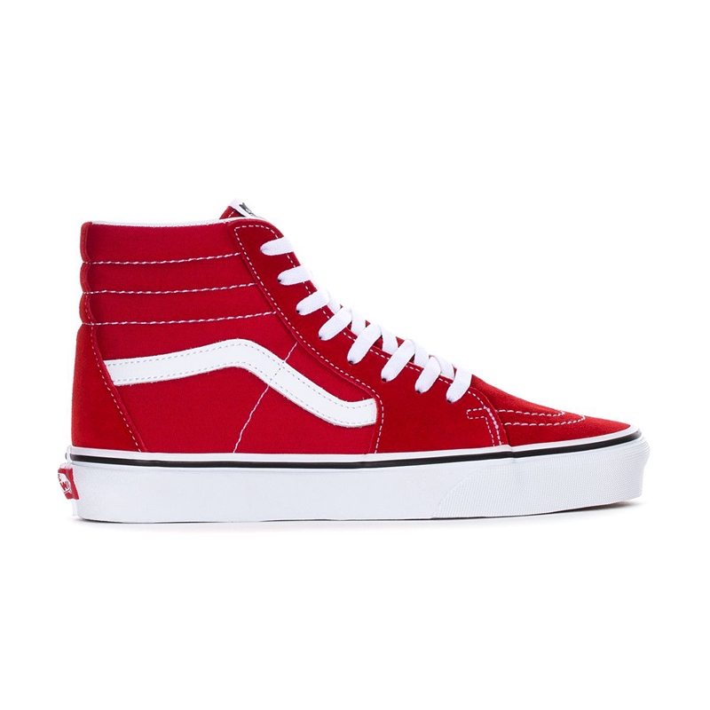 high top red vans womens