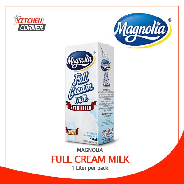 Magnolia Full Cream Milk 1 Liter Shopee Philippines