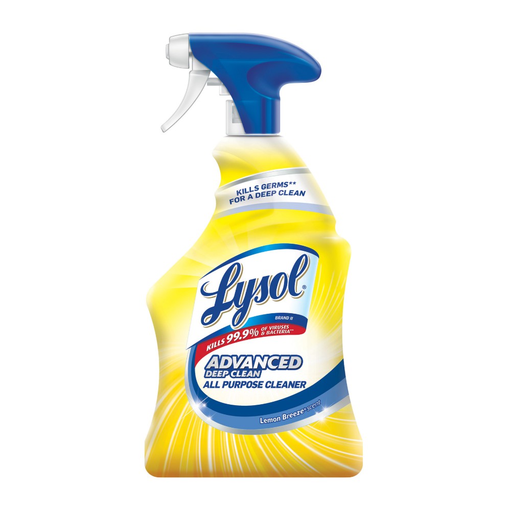 Lysol Advanced Deep Clean LEMON BREEZE SCENT All Purpose Cleaner 32 FL