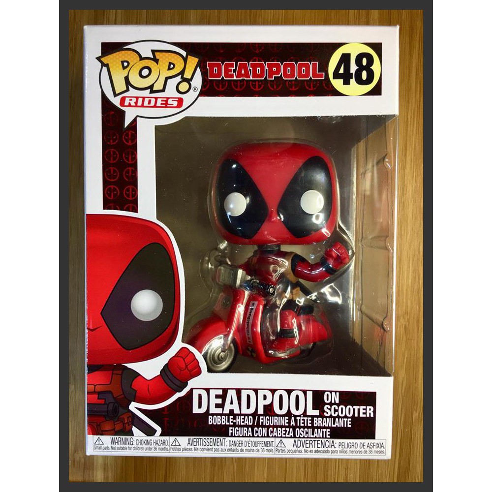 Funko Pop Rides Deadpool And Scooter Vinyl Vehicle
