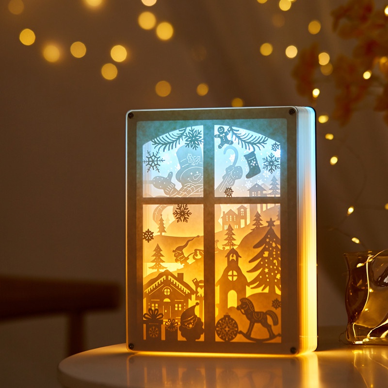 [Local Delivery] Gift Night Light Creative Gift Paper Carved Night Light #1