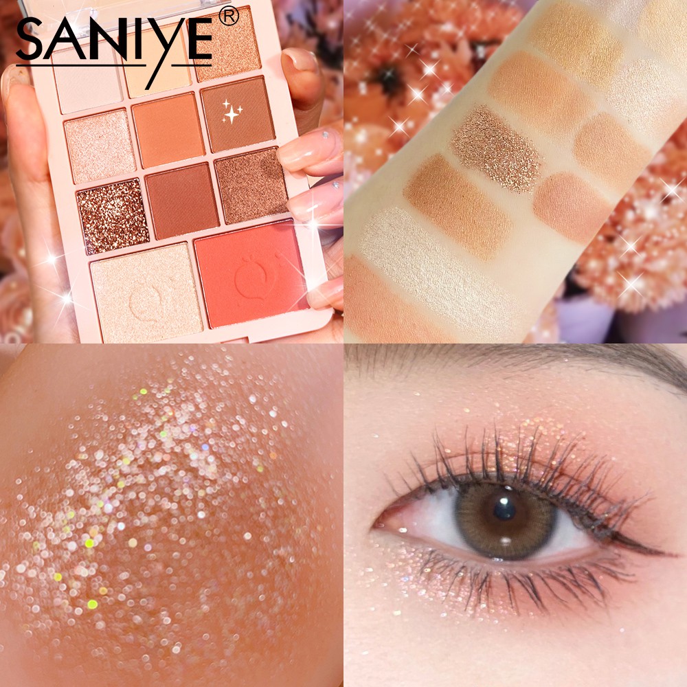 【SANIYE】3 IN 1 Eyeshadow Blush Highlighter Palette Compact and
