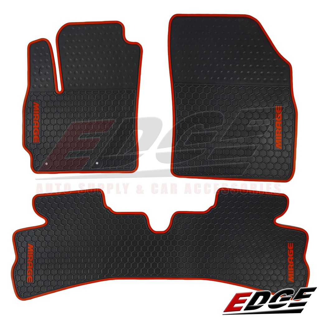 red rubber car floor mats