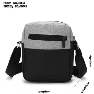 Men's Sling Bag JP #2054 Slunt Zip Mens Crossbag #5