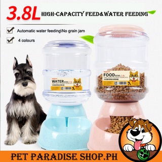 Pet Feeders Cat Dog Automatic 3.8 L  Large Capacity Cat Water Fountain Plastic Dog Water food Bottle