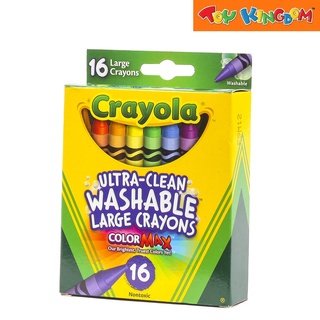 Crayola Ultra-Clean 16 Pcs Large Washable Crayons Color Max | Shopee ...