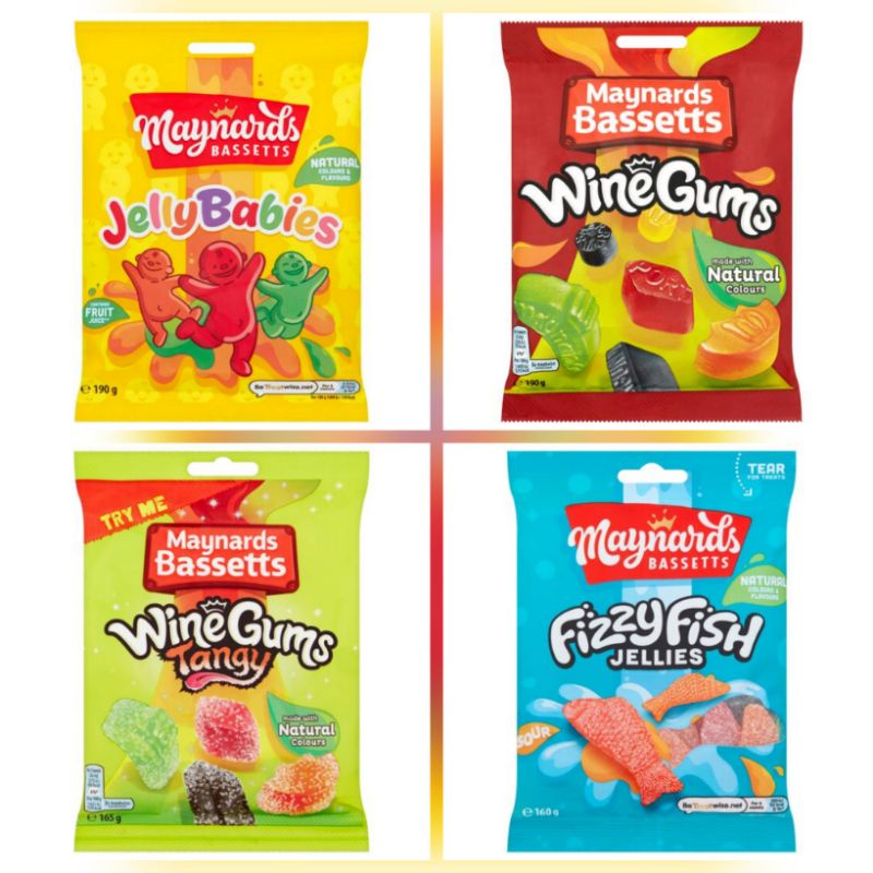 Maynard's Bassets UK Jelly Babies, Wine Gums & Fizzy Fish Jellies Shopee Philippines