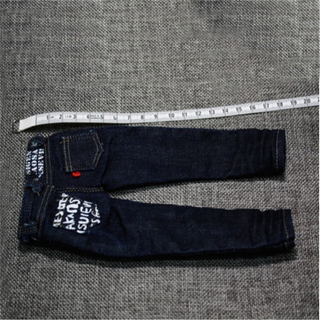 custom fit blue jeans