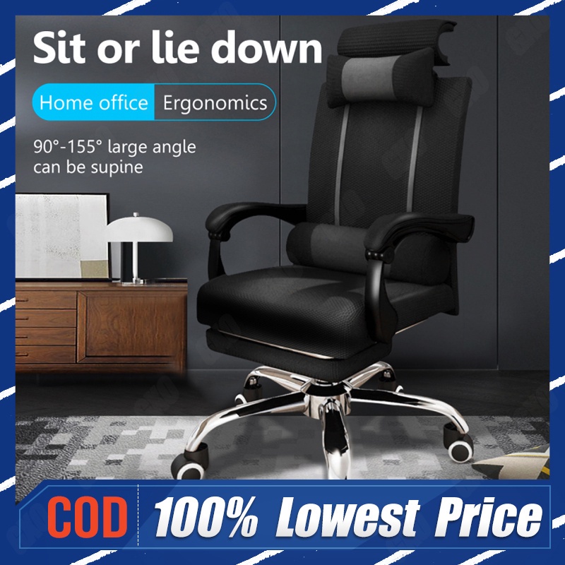 Computer Chair High Back Office Chair Mesh Comfort Reclining Chair With
