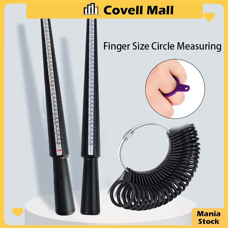Finger Ring Gauge Ring Sizer Measuring Set Finger Size Circle Measuring