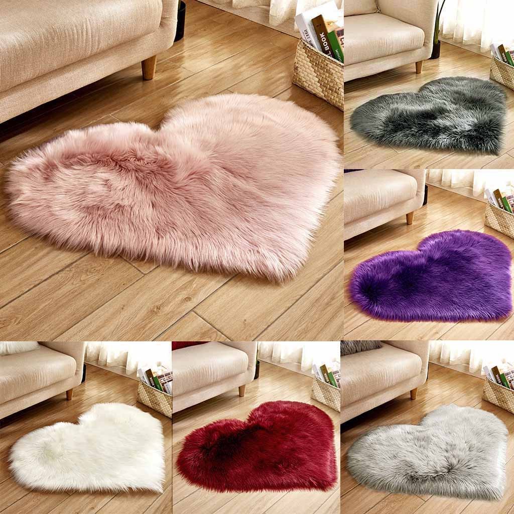 Wool Imitation Sheepskin Rugs Faux Fur, Hot Pink Fur Rug