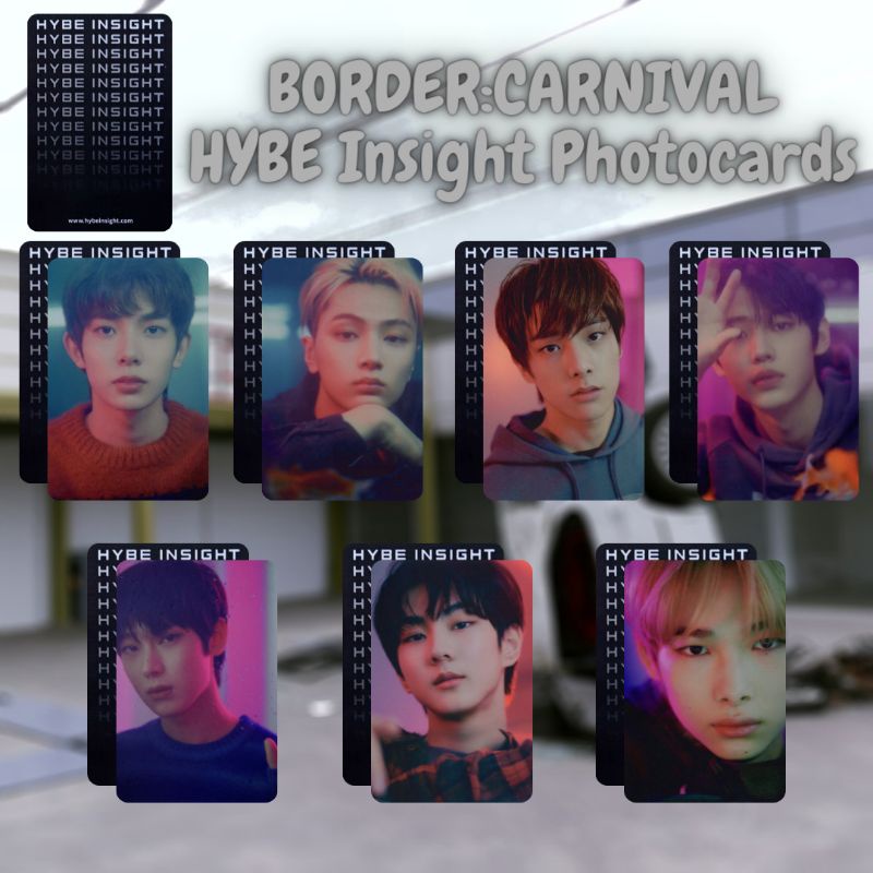 ENHYPEN BORDER:CARNIVAL HYBE INSIGHT Unofficial Photocards | Shopee ...