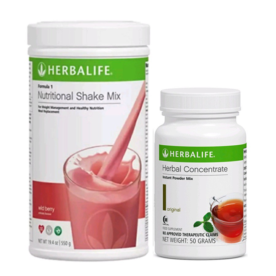 HERBALIFE COMBO WILD BERRY SHAKE AND 50g TEA Shopee Philippines