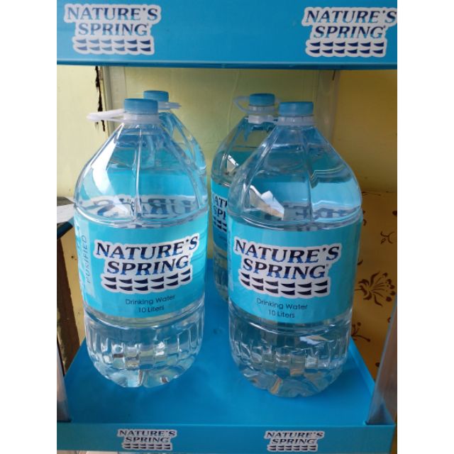 Nature s Spring Purified Drinking Water 10 Liters  x 2 