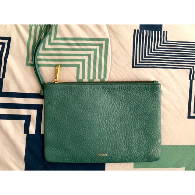 Fossil Leather Clutch Wristlet | Shopee Philippines