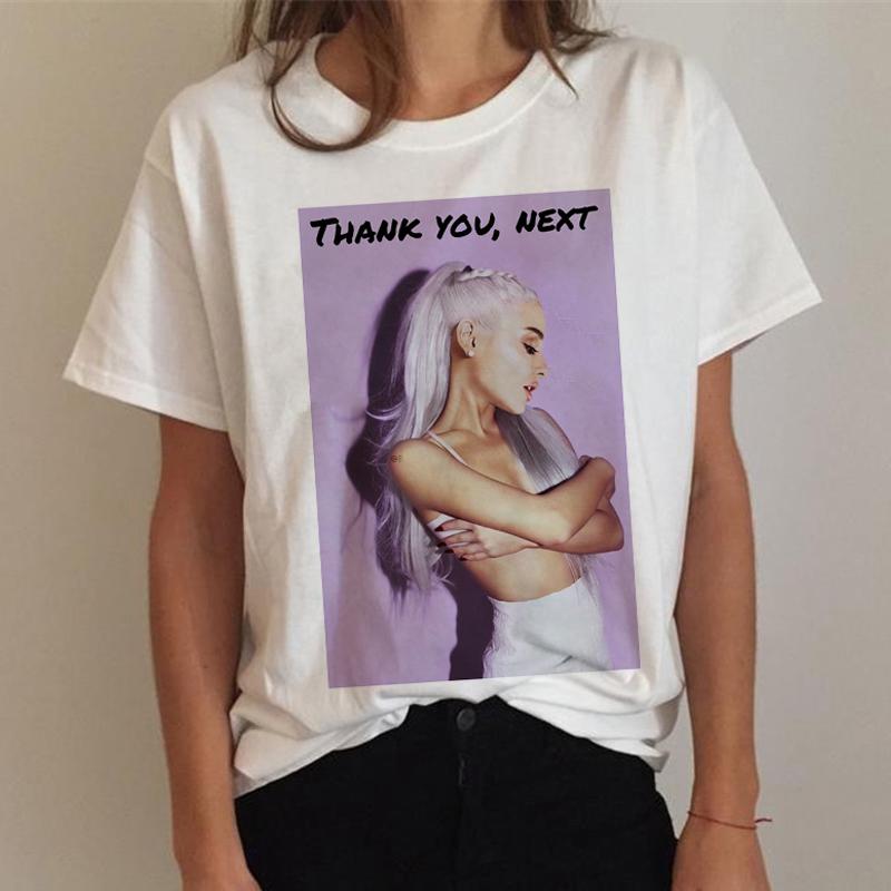 Ariana Grande T Shirt Women 7 Rings Fashion Harajuku Thank U